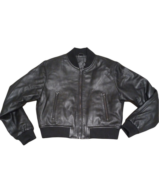 JakeWood Ladies cropped leather Jacket