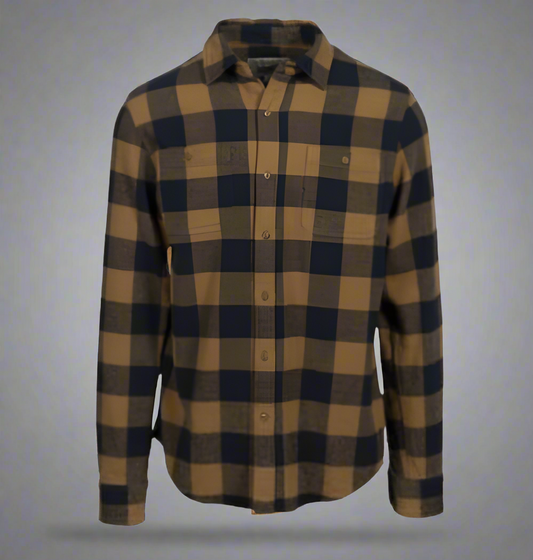 Long Sleeve Cotton Flannel buffalo Check Shirt