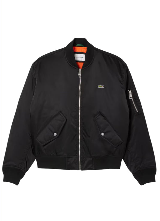 Lacoste Black Bomber Jacket