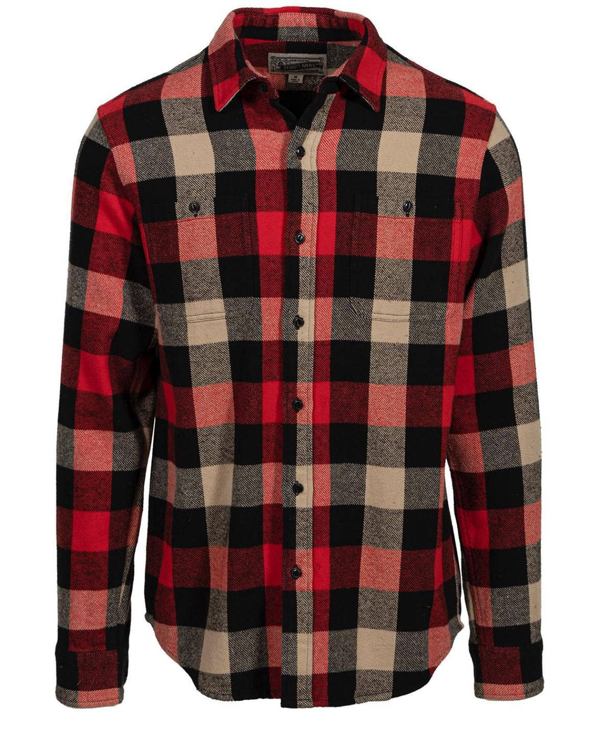 Long sleeve Flannel work Shirt button front Closure